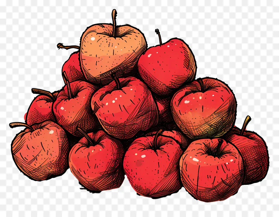 Pila De Manzanas，Las Manzanas PNG