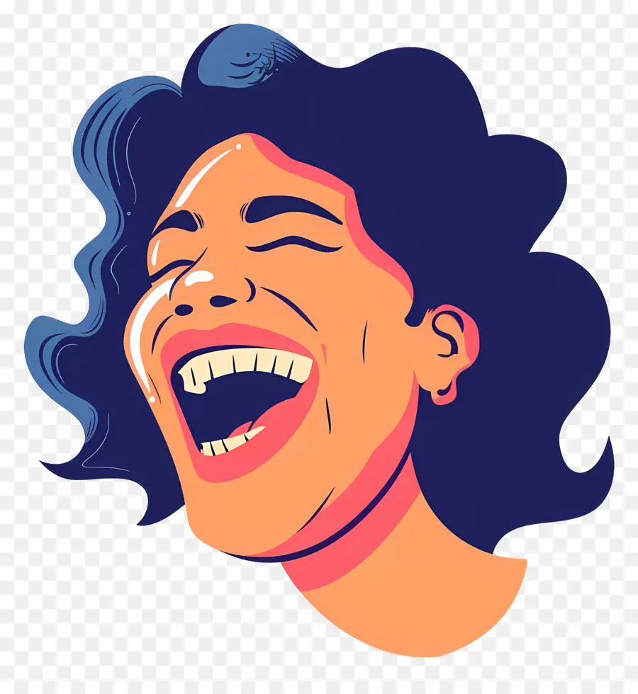 Riendo，Mujer Sonriente PNG