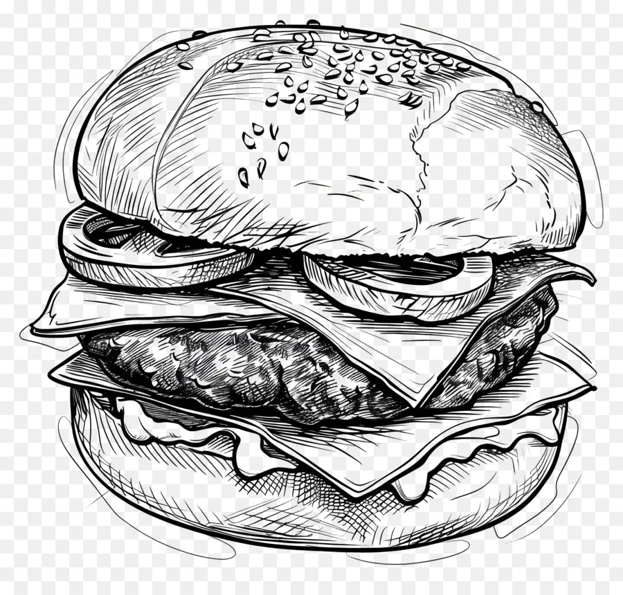 Burger，Hamburguesa Con Queso PNG