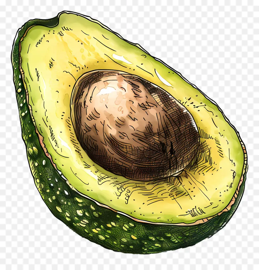 Medio Aguacate，Aguacate PNG