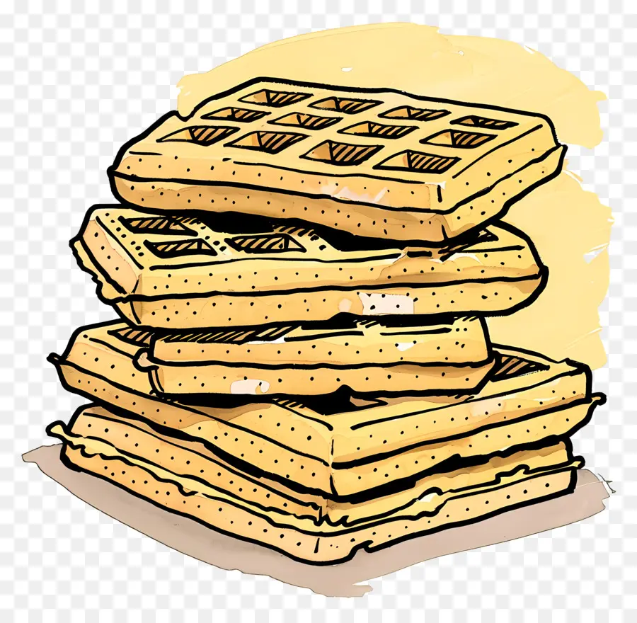 Pila De Waffles，Waffles PNG