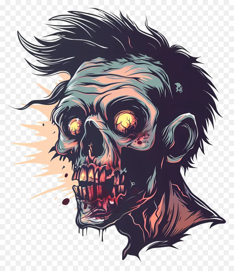 Cabeza De Zombi，Zombie PNG