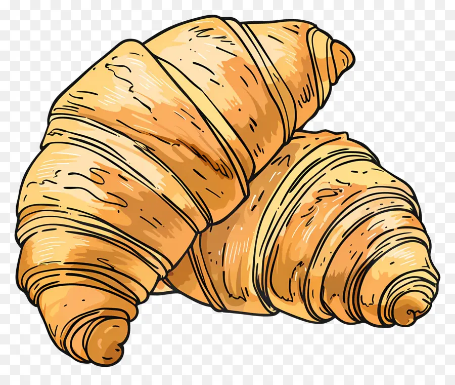 Croissants，Al Horno PNG