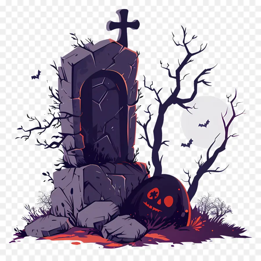 Tumba De Halloween，Cementerio PNG