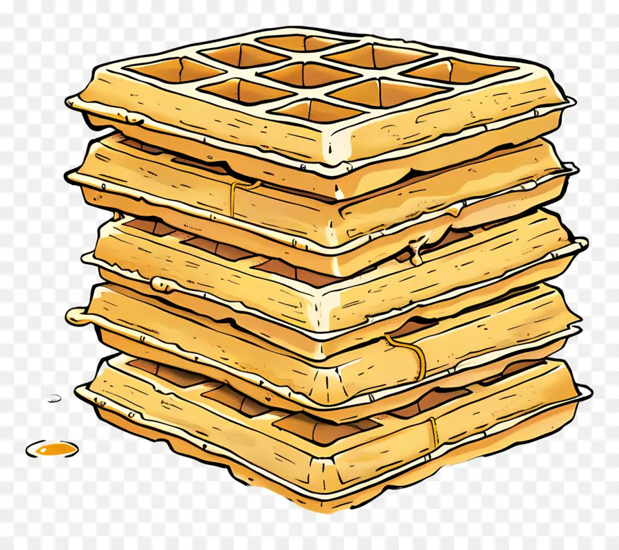 Pila De Waffles，Waffles PNG