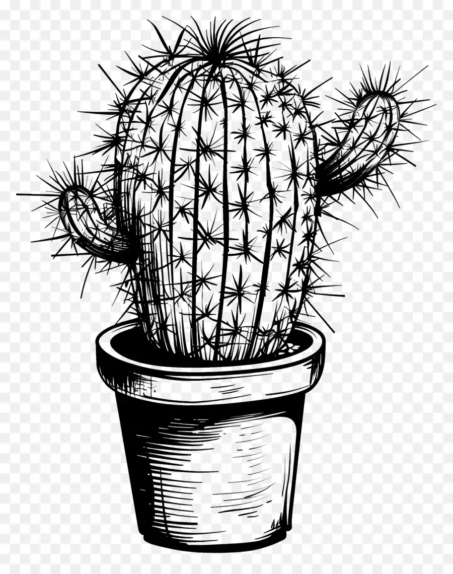 Cactus En Maceta，Cactus PNG