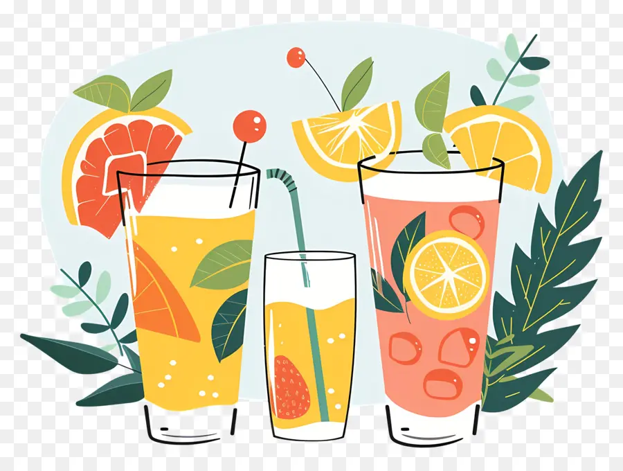 Bebidas De Verano，Bebidas Cítricas PNG