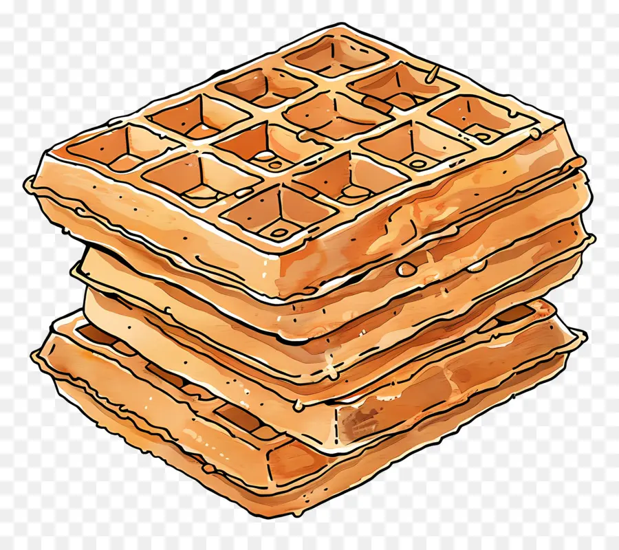 Pila De Waffles，Waffles PNG