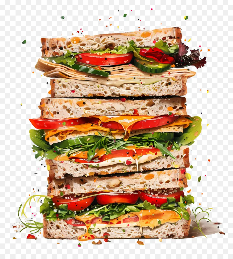 Bocadillos，Sandwich De Pollo PNG