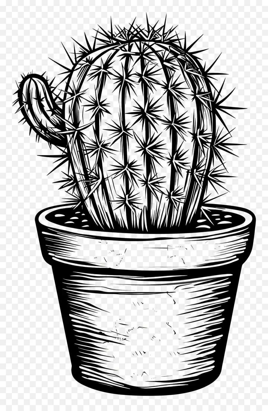 Cactus En Maceta，Cactus PNG