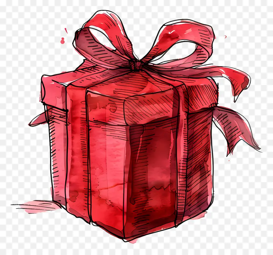 Rojo De Regalo，Regalo Rojo PNG