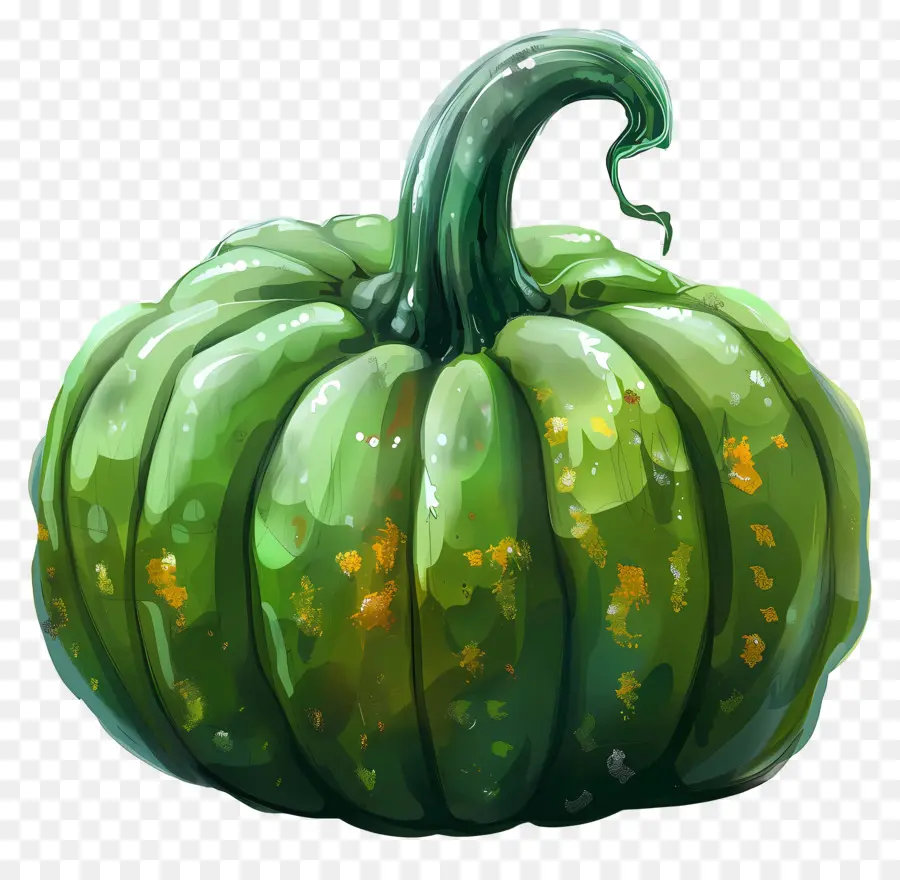 Verde Calabaza，La Forma Redonda PNG