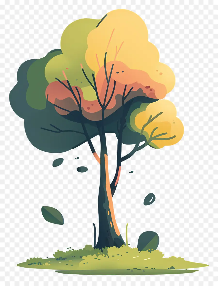 árbol Cubierto De Musgo，Arte Digital PNG