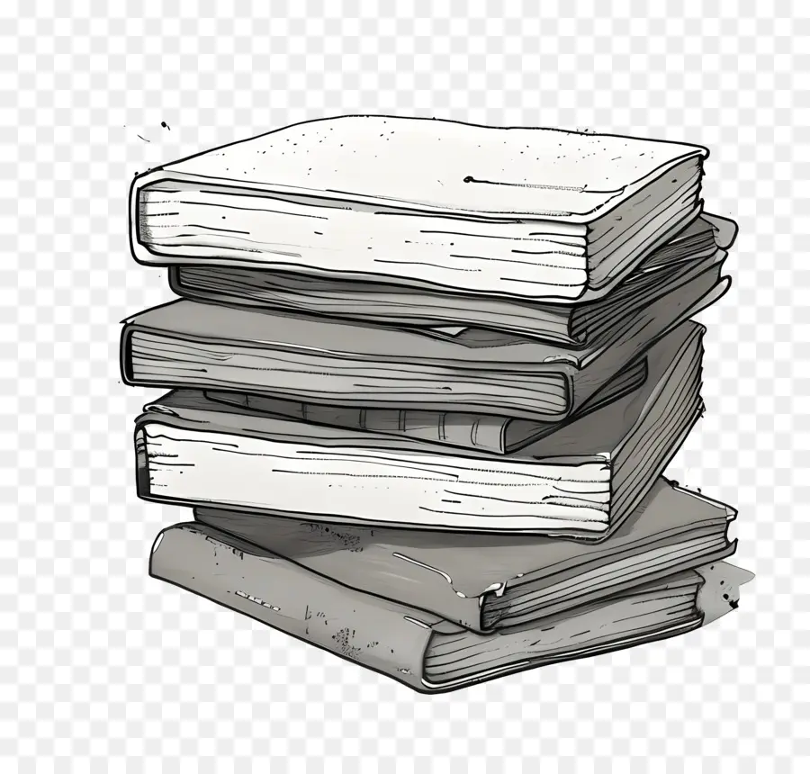 Pila De Cuadernos，Libros Antiguos PNG