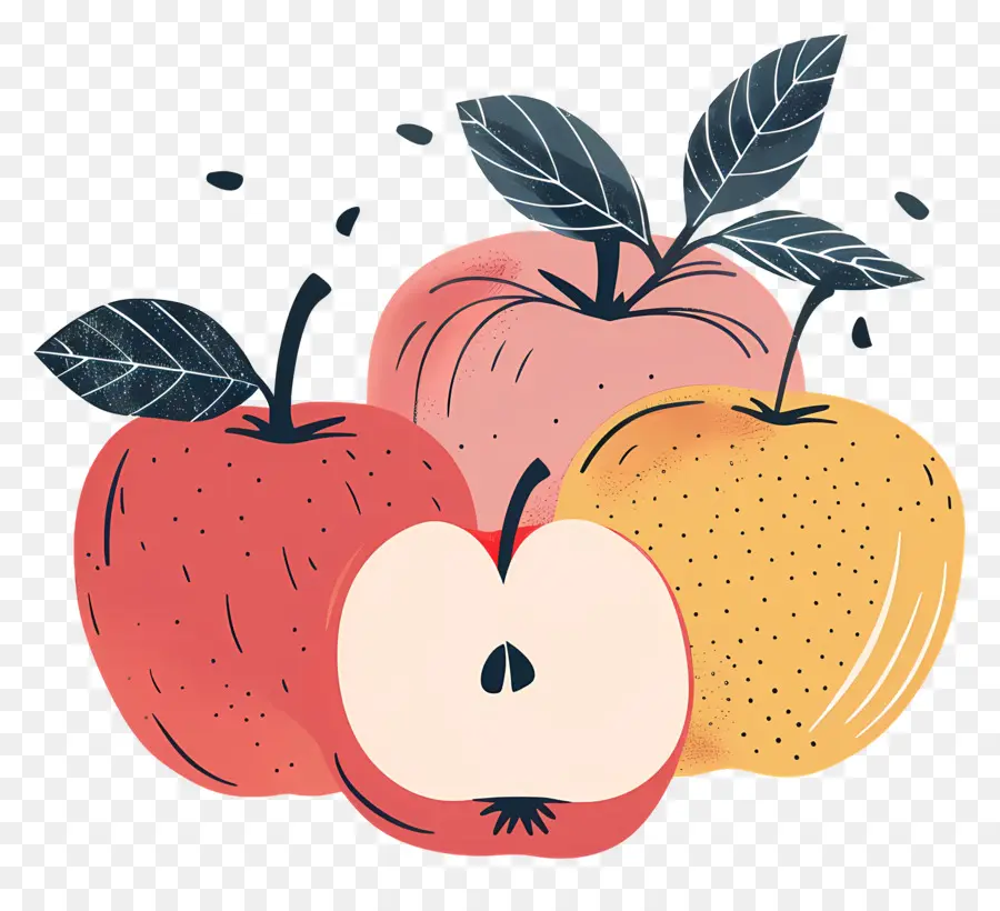 Las Manzanas，La Fruta PNG