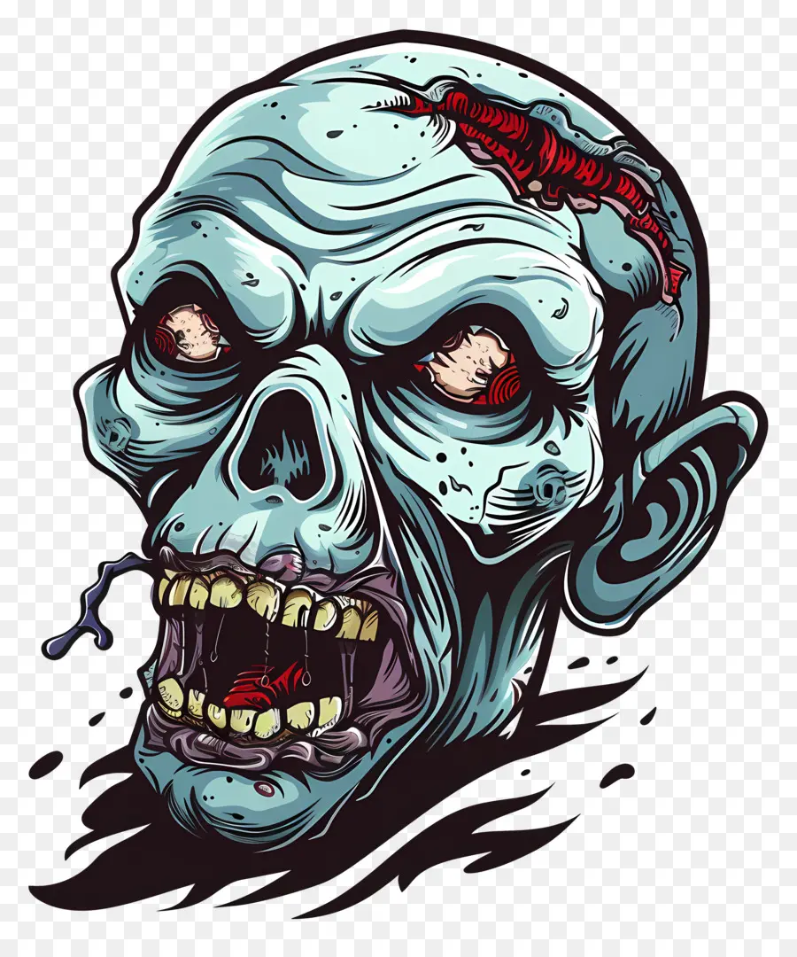 Cabeza De Zombi，Zombie PNG