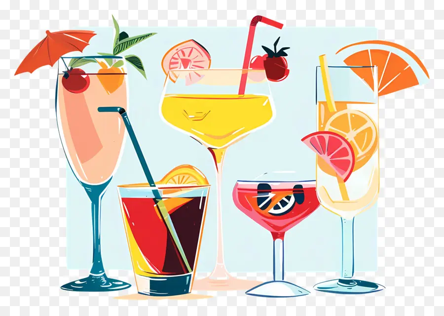 Bebidas De Verano，Cócteles PNG