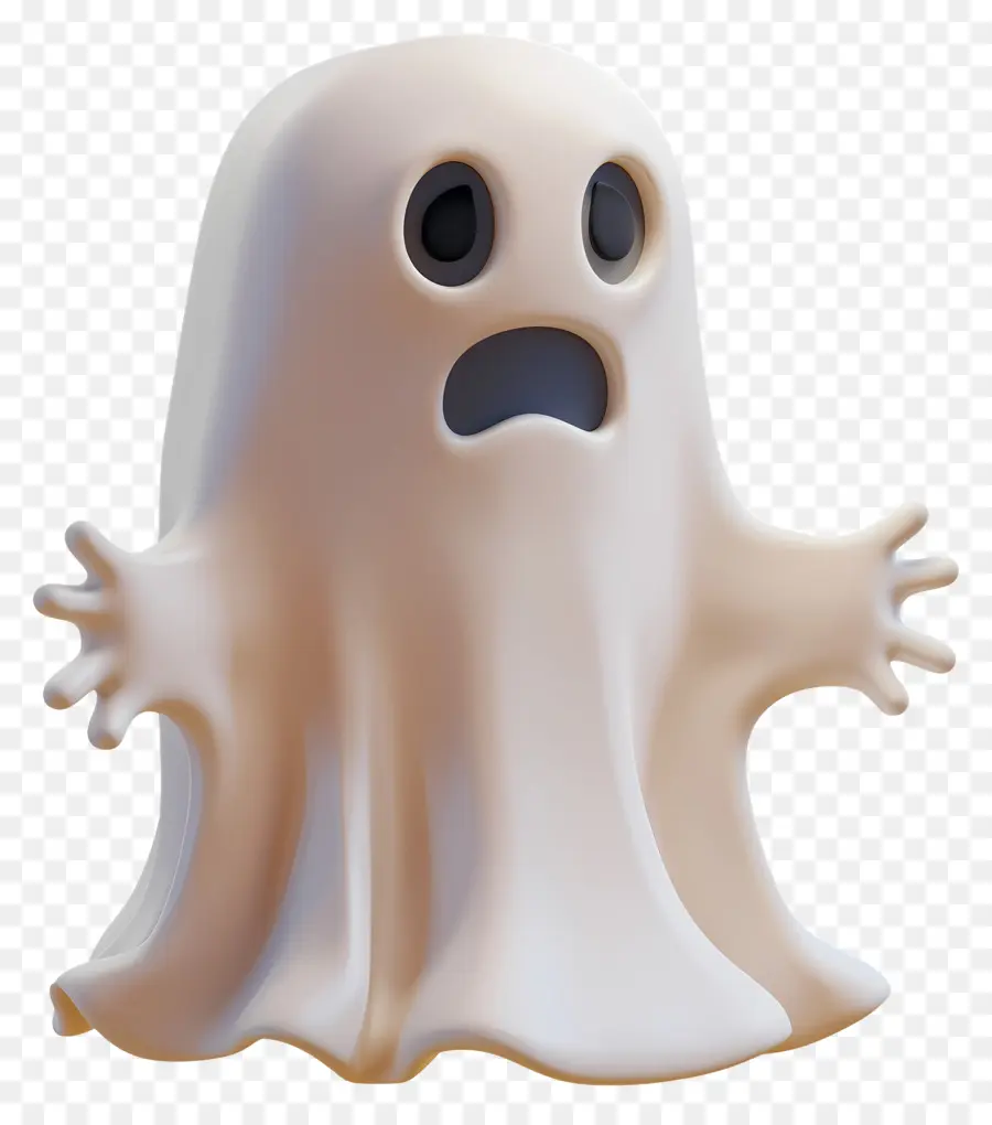 3d Fantasma Asustado，Dibujos Animados De Fantasmas PNG