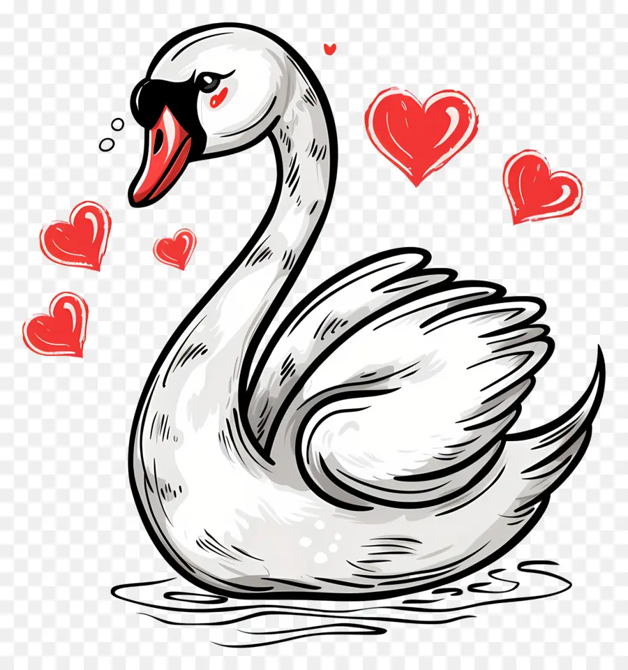 Swan，Corazones PNG