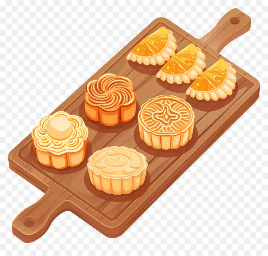 Mooncake，Los Productos Horneados PNG