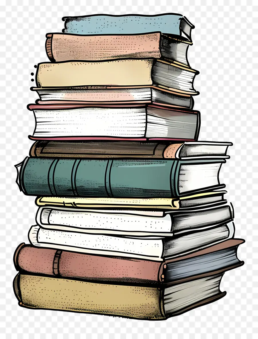 Pila De Libros，Libros PNG