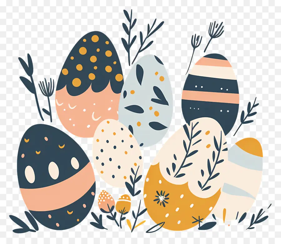 Los Huevos De Pascua，Huevos Pintados PNG