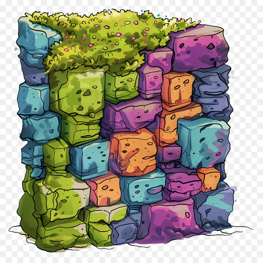 Muro De Musgo，Pared De Roca PNG