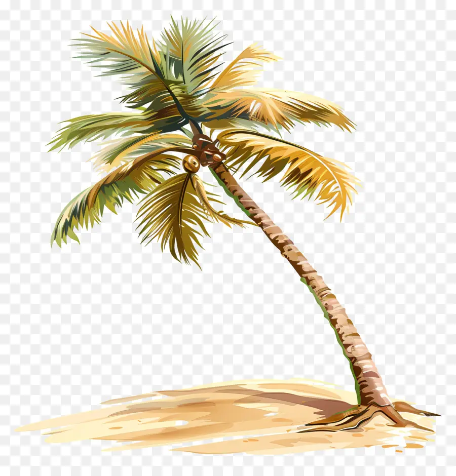 Palmera，Playa De Arena PNG