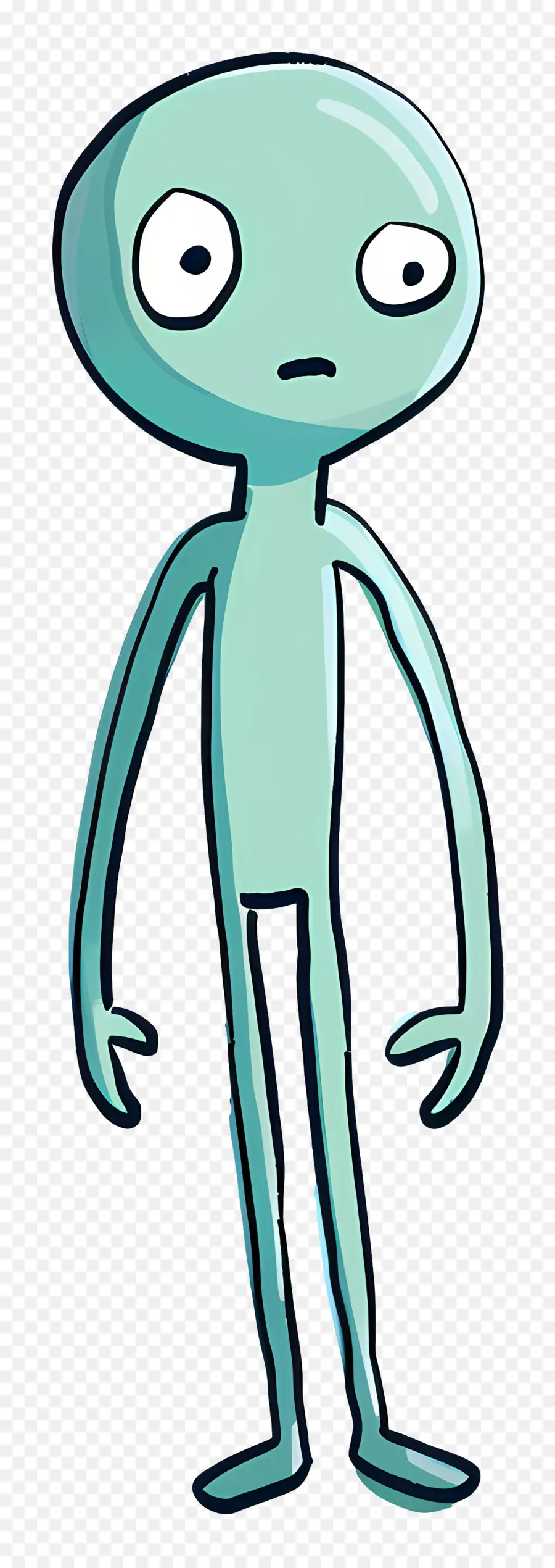 Stickman Confundido，Extranjero PNG