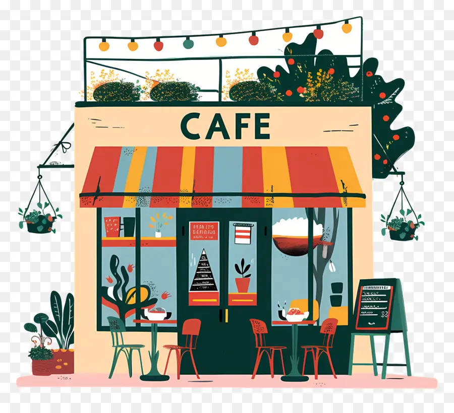 Cafe，Asientos Al Aire Libre PNG