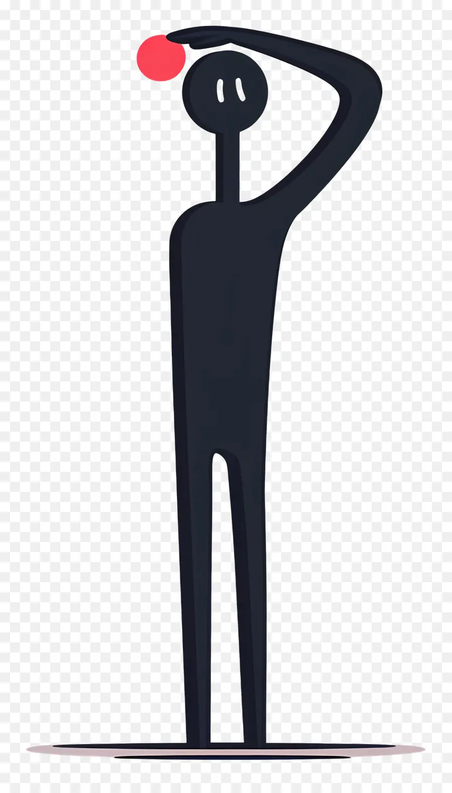 Stickman Saludando，Figura PNG