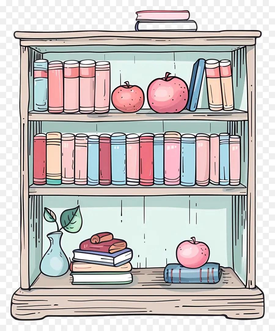 Bookshelf，Estante De Madera PNG