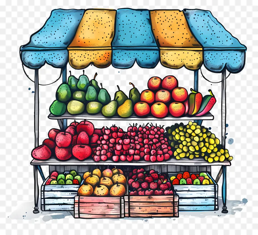 Tienda De Calles，Puesto De Frutas PNG