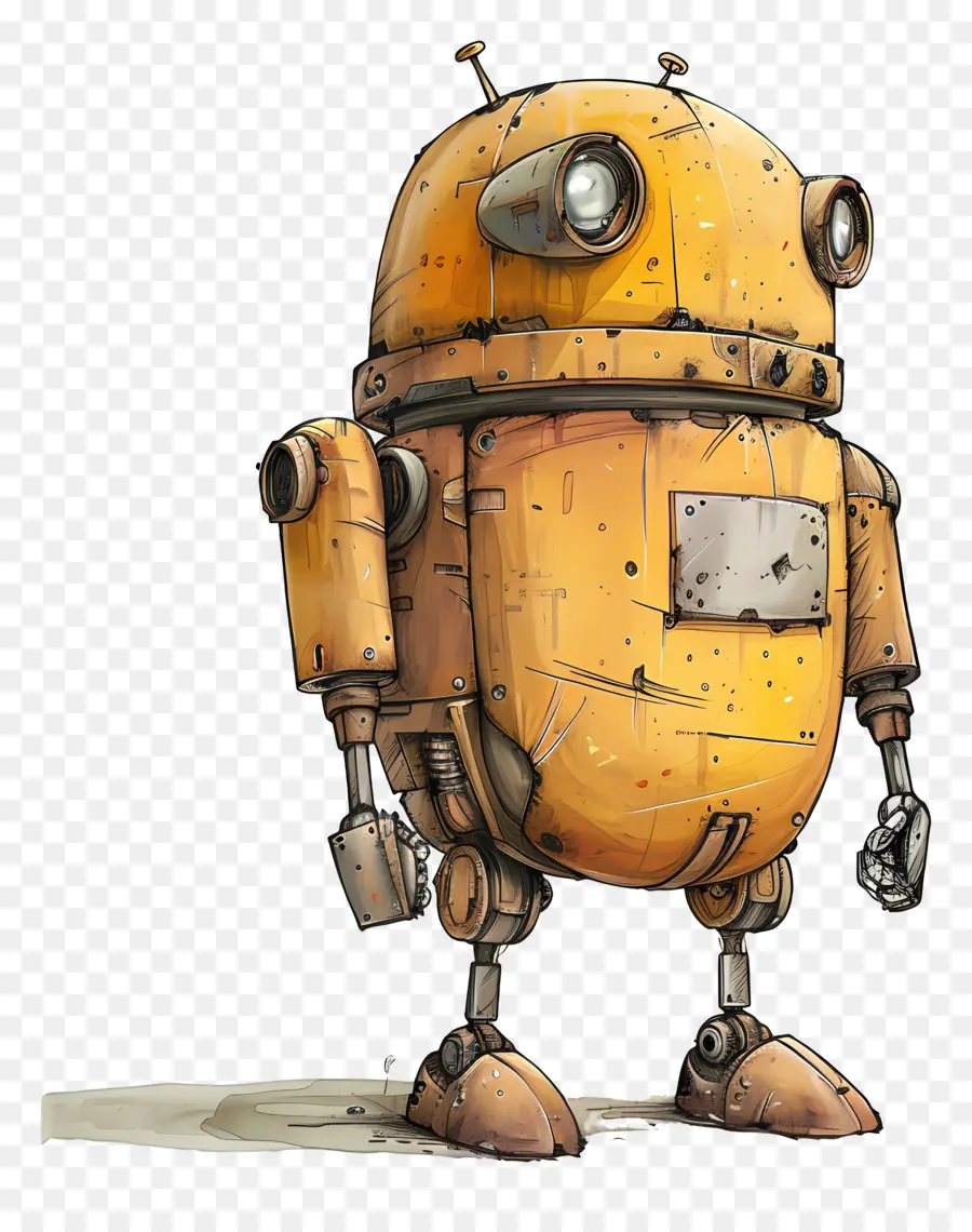 Robot，Robot De Dibujos Animados PNG