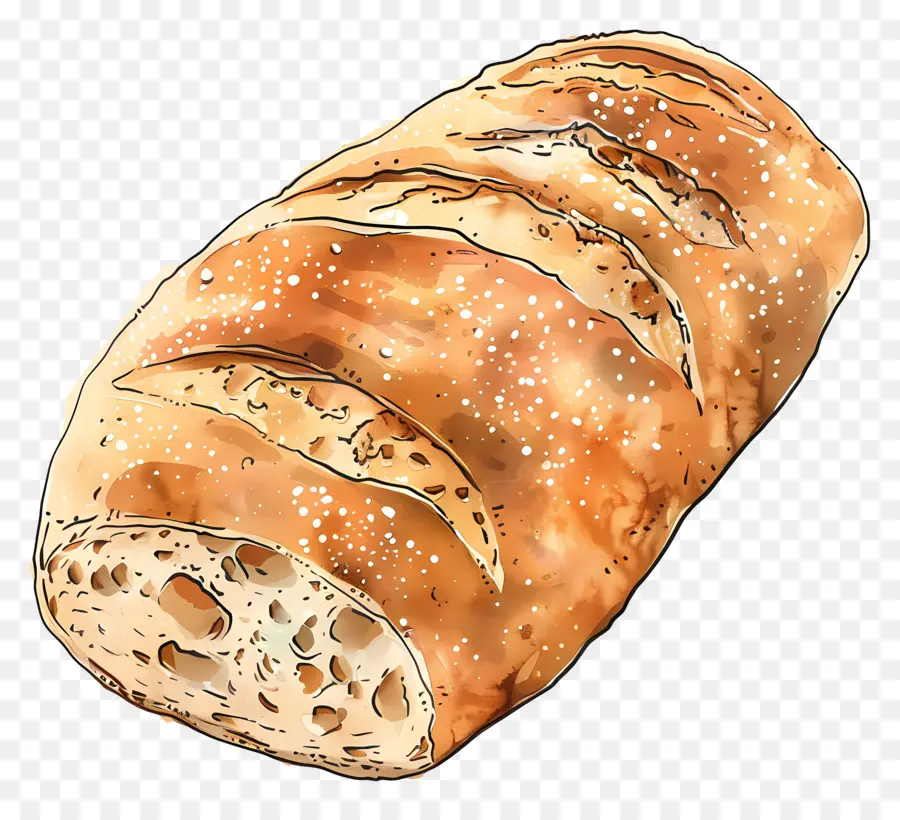 Ciabatta，Pintura A La Acuarela PNG