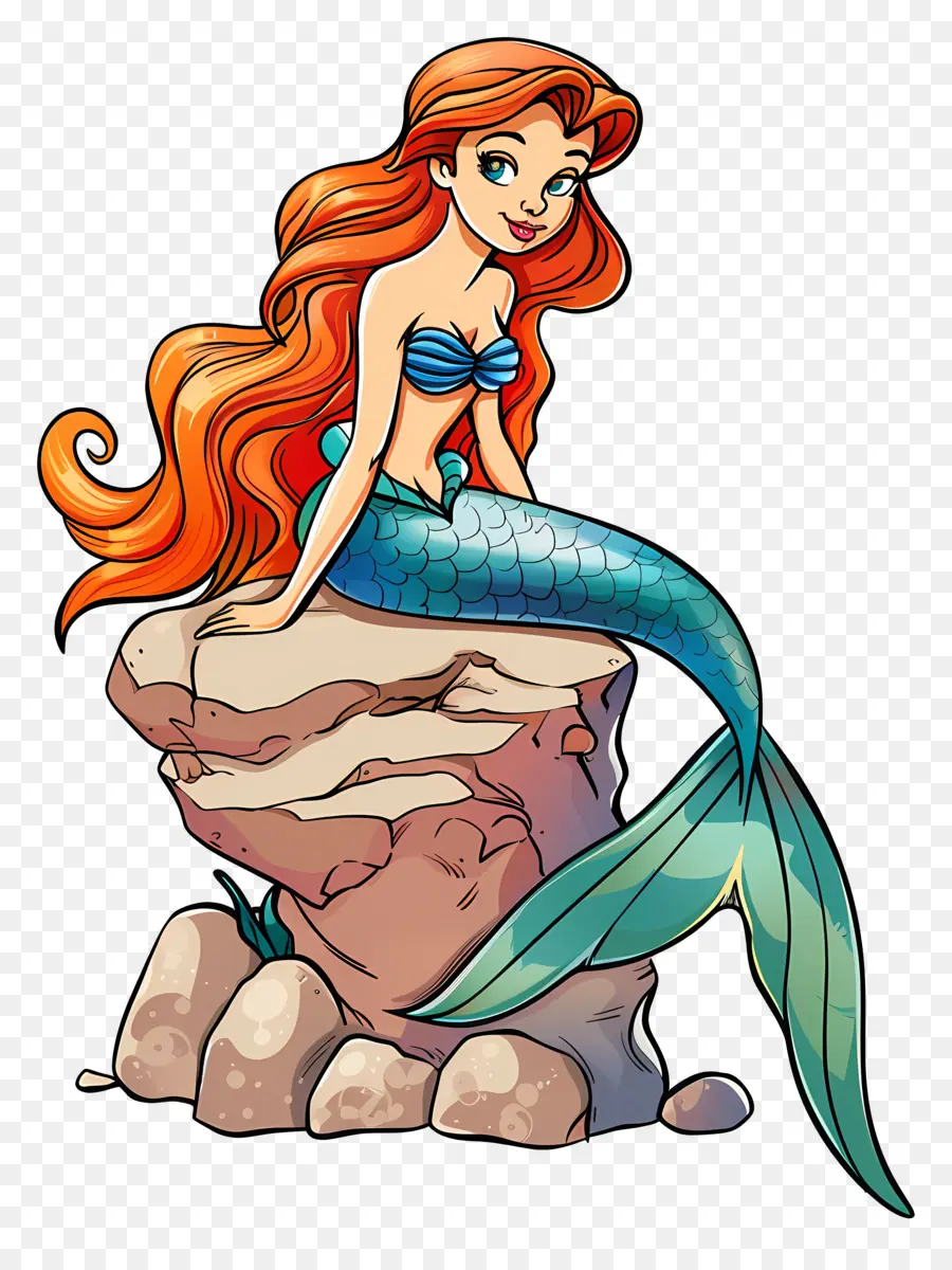 Sirena，El Pelo Rojo PNG