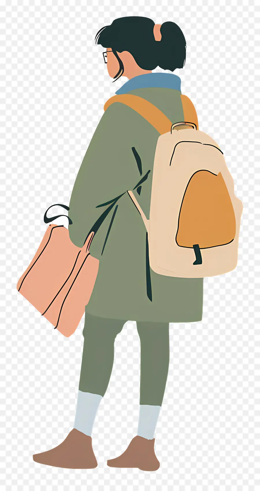 Estudiante，Mochila PNG