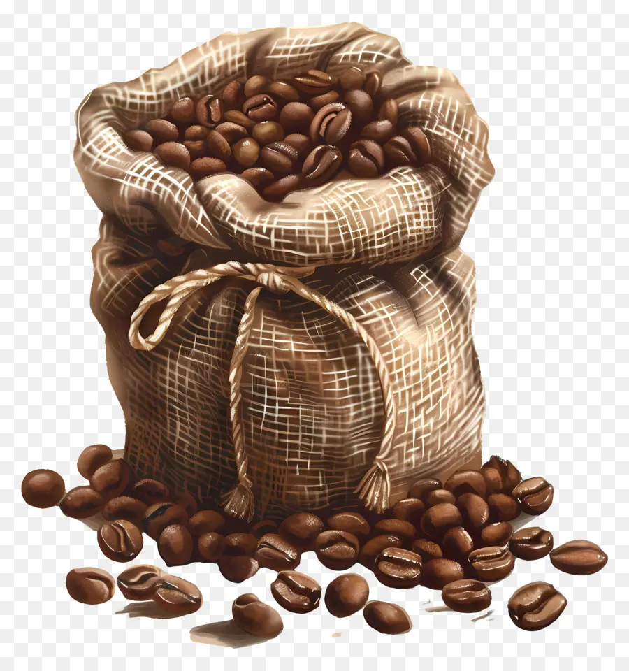 Granos De Café，Bolsa PNG