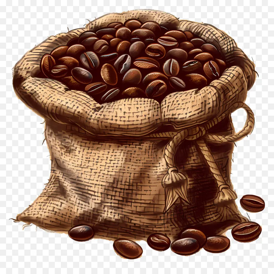 Granos De Café，Bolsa PNG