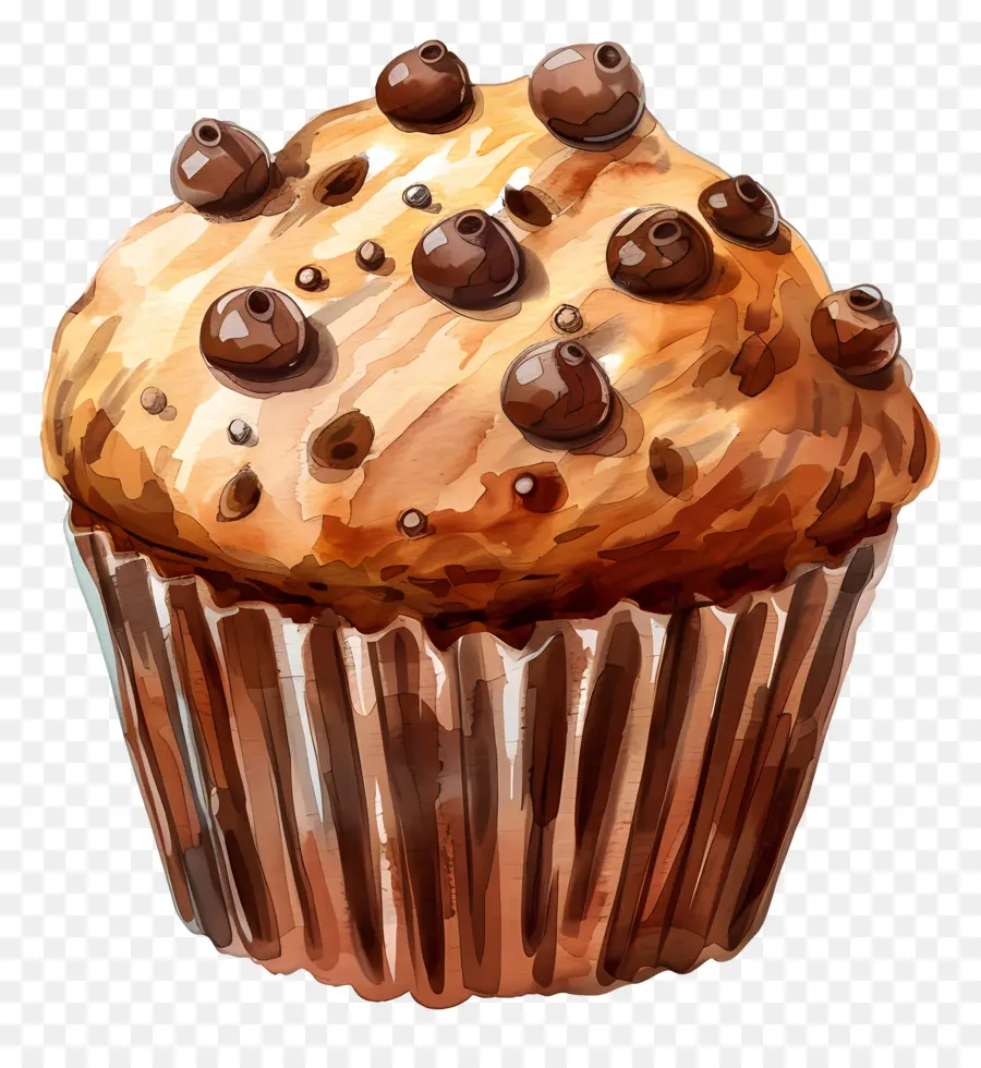 Mollete，Muffin De Chispas De Chocolate PNG