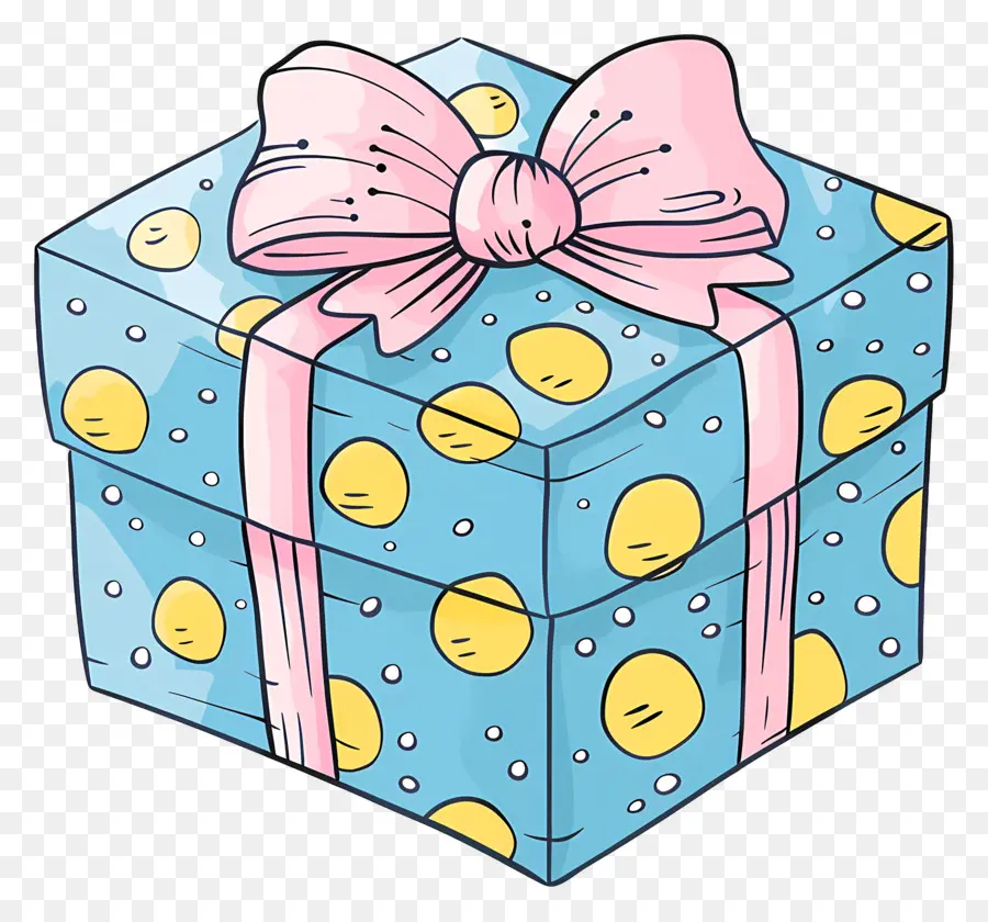 Azul Caja De Regalo，Caja De Regalo PNG