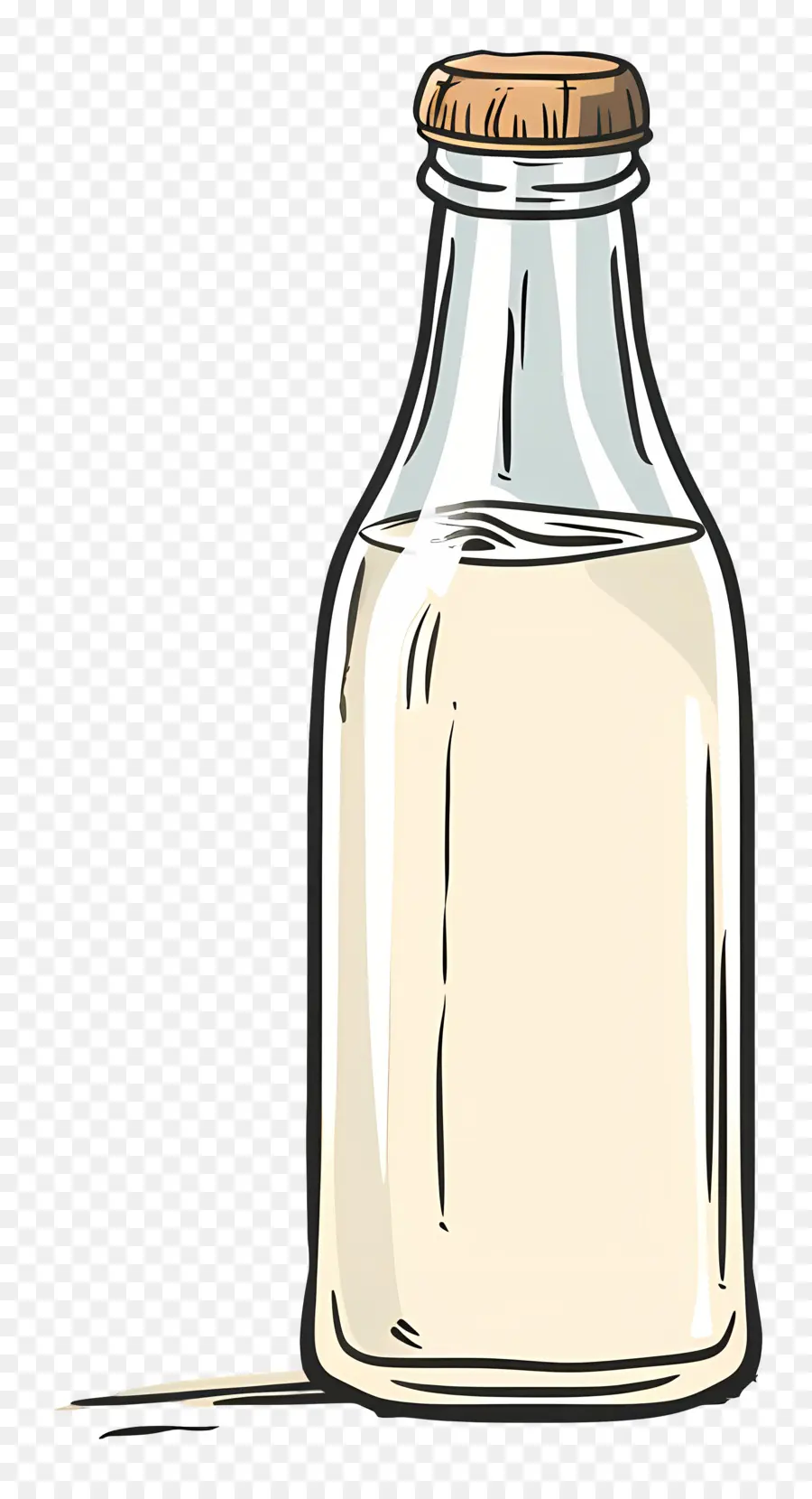 Botella De Leche，Botella De Vidrio PNG