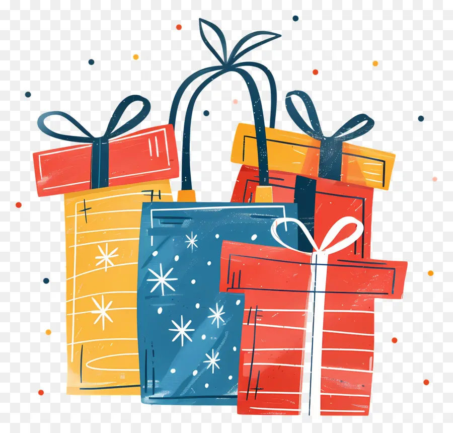 Christmas Presenta，Cajas De Regalo PNG