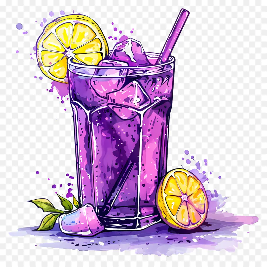 Limonada Púrpura，Púrpura Beber PNG