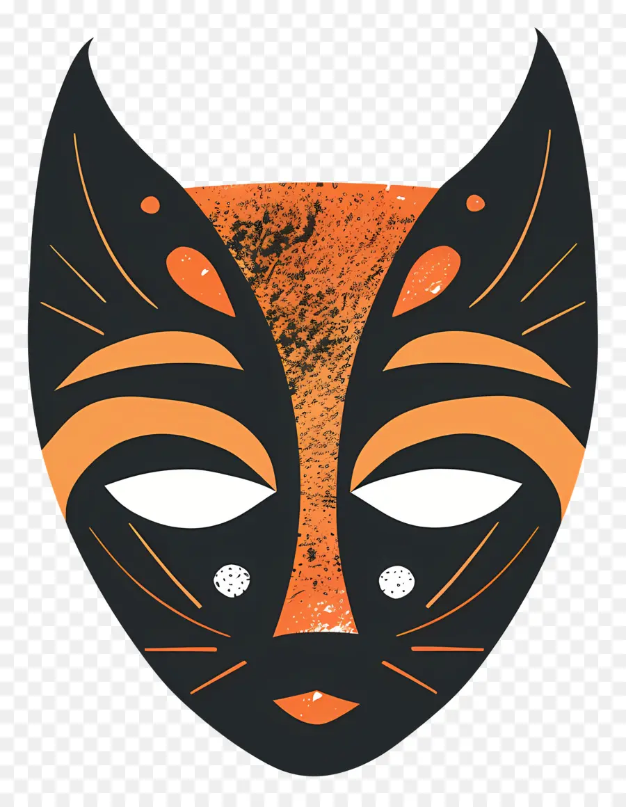 La Máscara De Halloween，Máscara De Gato PNG