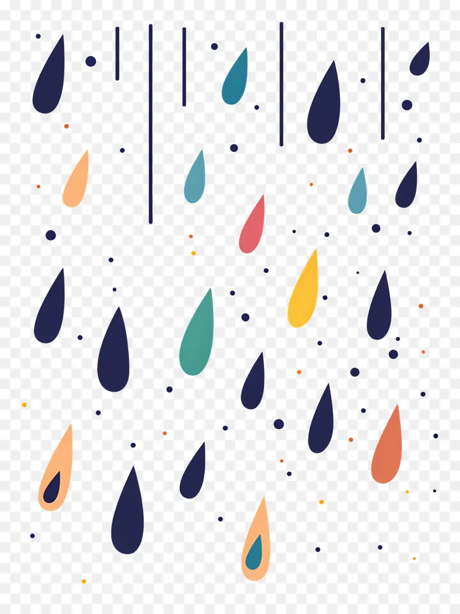 La Lluvia，Raindrops PNG