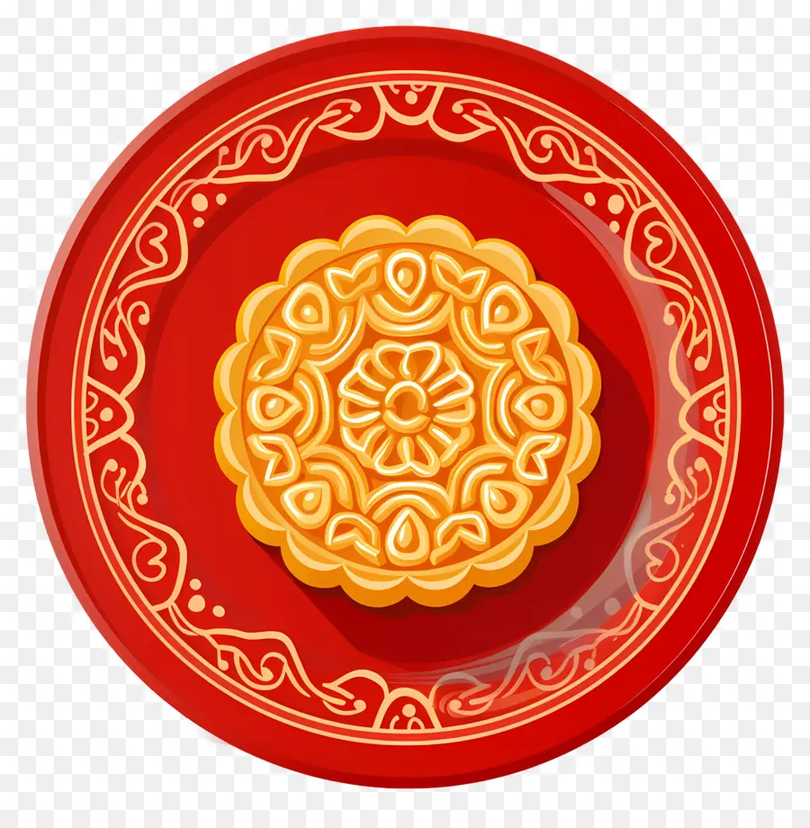 Mooncake，Placa Roja PNG