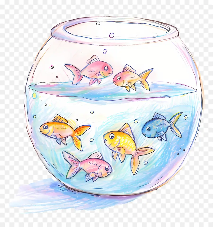 Fish Bowl，Peces De Colores PNG