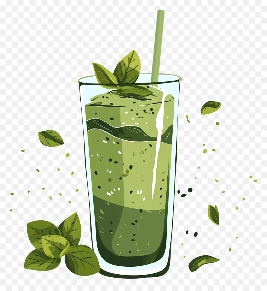 Batido De Matcha，Batido Verde PNG