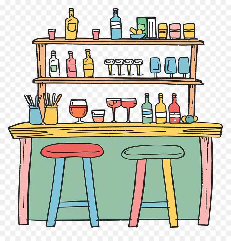 Barra De Bar，Barra De Dibujos Animados PNG